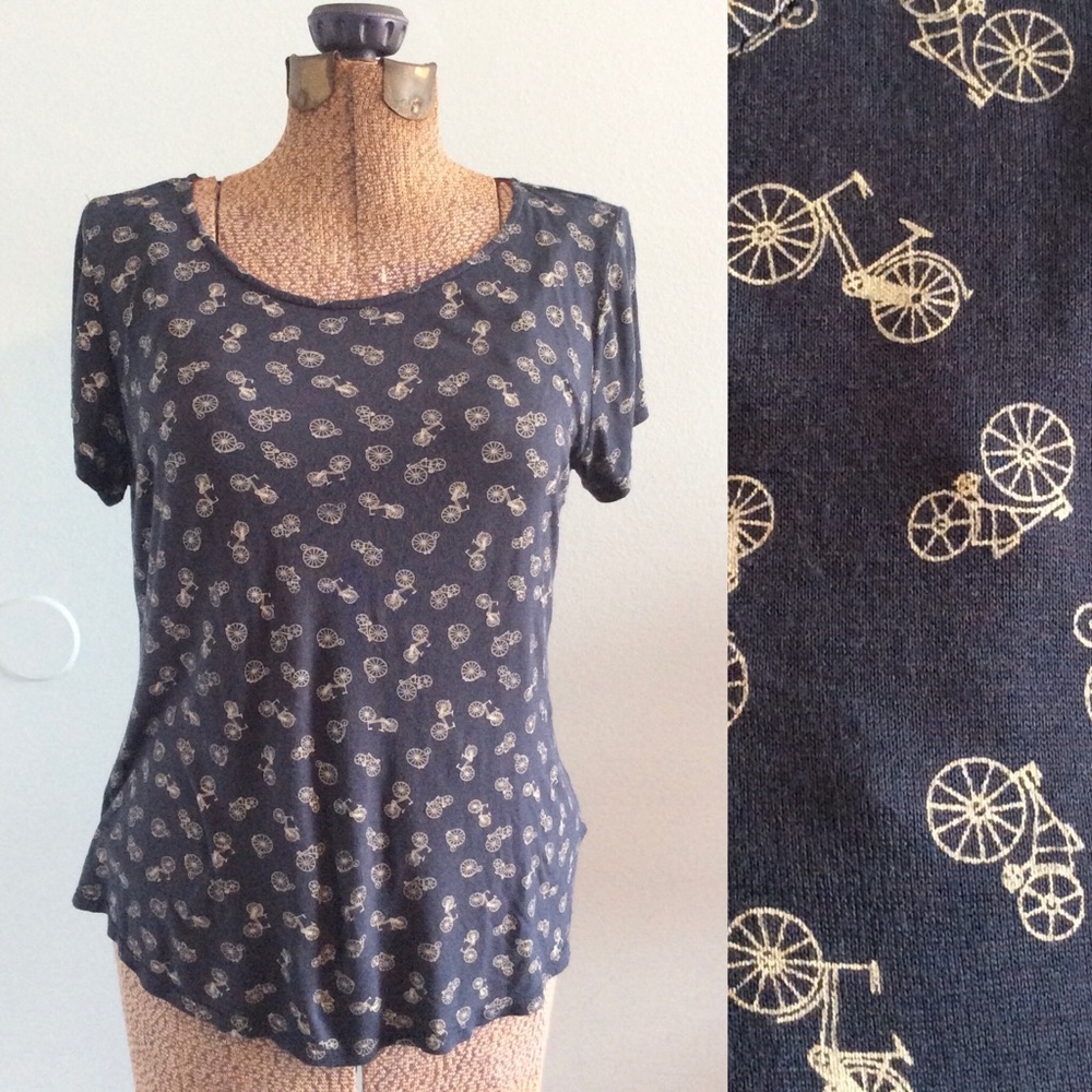 W5 Navy Blue Bicycle Unicycle top